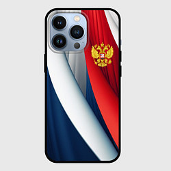 Чехол для iPhone 13 Pro Герб России абстракция, цвет: 3D-черный