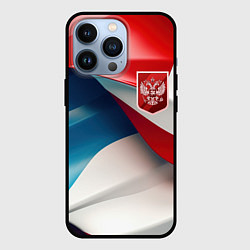 Чехол для iPhone 13 Pro Красный герб России, цвет: 3D-черный