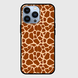 Чехол для iPhone 13 Pro Шкура Жирафа - Giraffe, цвет: 3D-черный