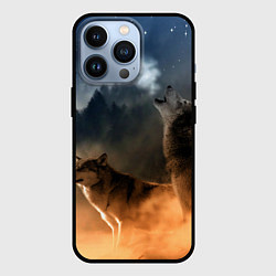 Чехол для iPhone 13 Pro Волки на севере, цвет: 3D-черный