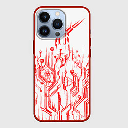Чехол для iPhone 13 Pro Киберпанк-red, цвет: 3D-красный