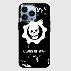 Чехол для iPhone 13 Pro Gears of War glitch на темном фоне, цвет: 3D-черный