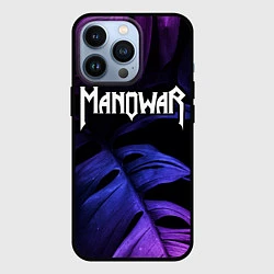 Чехол для iPhone 13 Pro Manowar neon monstera, цвет: 3D-черный