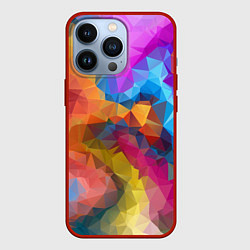 Чехол для iPhone 13 Pro Super colors, цвет: 3D-красный