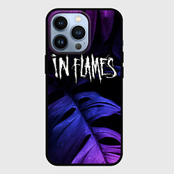 Чехол для iPhone 13 Pro In Flames neon monstera, цвет: 3D-черный