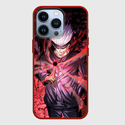 Чехол для iPhone 13 Pro Годжо Сатору red, цвет: 3D-красный