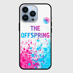 Чехол для iPhone 13 Pro The Offspring neon gradient style: символ сверху, цвет: 3D-черный