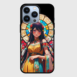 Чехол для iPhone 13 Pro Ай айдол - звездное дитя - витраж, цвет: 3D-черный