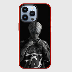 Чехол для iPhone 13 Pro Lil Peep in the dark, цвет: 3D-красный