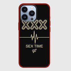 Чехол для iPhone 13 Pro Sex Time, цвет: 3D-красный