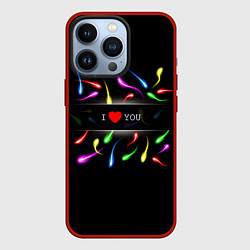 Чехол для iPhone 13 Pro I love you - секс, цвет: 3D-красный