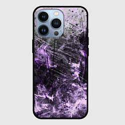 Чехол для iPhone 13 Pro Текстура - Lilac smoke, цвет: 3D-черный