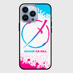 Чехол для iPhone 13 Pro Akame ga Kill neon gradient style, цвет: 3D-черный