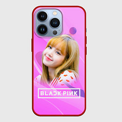 Чехол для iPhone 13 Pro Blackpink Lisa pink, цвет: 3D-красный