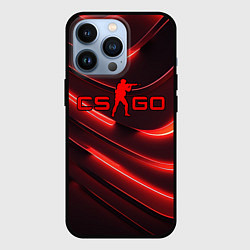 Чехол для iPhone 13 Pro CS GO red neon, цвет: 3D-черный