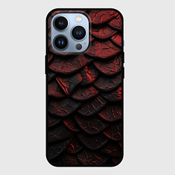Чехол для iPhone 13 Pro Объемная текстура из темных плит, цвет: 3D-черный