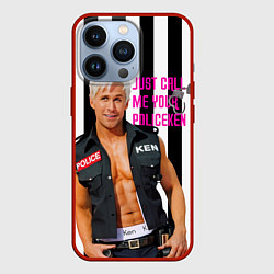 Чехол для iPhone 13 Pro Райан Гослинг полицейский, цвет: 3D-красный