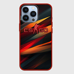 Чехол для iPhone 13 Pro CS GO abstract logo, цвет: 3D-красный