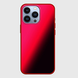 Чехол для iPhone 13 Pro Градиент ярко-розовый, цвет: 3D-красный
