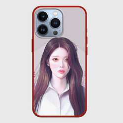 Чехол для iPhone 13 Pro АйЮ в цыетах - IU, цвет: 3D-красный