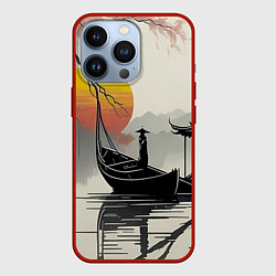 Чехол для iPhone 13 Pro Красота Японии, цвет: 3D-красный