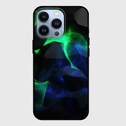 Чехол для iPhone 13 Pro Неоновая лава из плит, цвет: 3D-черный