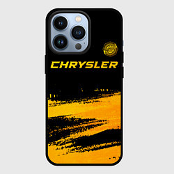 Чехол iPhone 13 Pro Chrysler - gold gradient: символ сверху