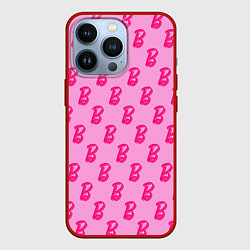 Чехол для iPhone 13 Pro Барби Фильм Текстура, цвет: 3D-красный