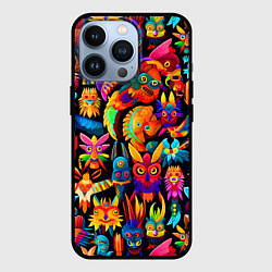 Чехол для iPhone 13 Pro Мифические монстрики, цвет: 3D-черный