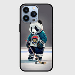 Чехол для iPhone 13 Pro Panda striker of the Florida Panthers, цвет: 3D-черный