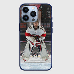 Чехол для iPhone 13 Pro Sergey Bobrovsky - Florida panthers - hockey, цвет: 3D-тёмно-синий