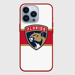 Чехол для iPhone 13 Pro Florida panthers - uniform - hockey, цвет: 3D-красный
