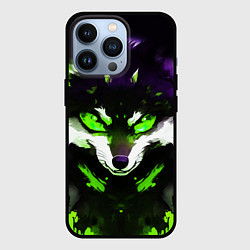 Чехол для iPhone 13 Pro Кислотный енот, цвет: 3D-черный