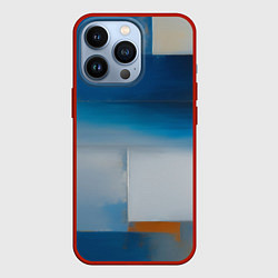 Чехол для iPhone 13 Pro Синяя палитра, цвет: 3D-красный