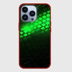 Чехол iPhone 13 Pro Неоновые зеленые пластины