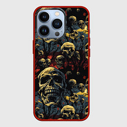 Чехол для iPhone 13 Pro Крик ужаса, цвет: 3D-красный