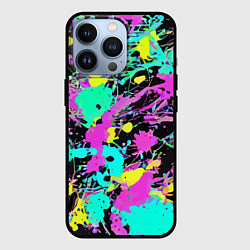 Чехол для iPhone 13 Pro Красочная композиция - мода, цвет: 3D-черный