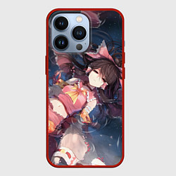 Чехол для iPhone 13 Pro Touhou Project Рейму Hakurei, цвет: 3D-красный