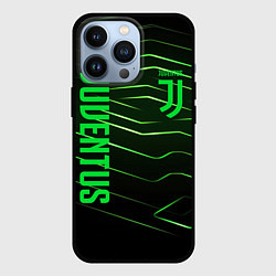 Чехол для iPhone 13 Pro Juventus 2 green logo, цвет: 3D-черный