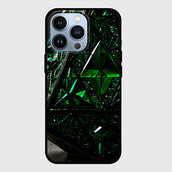 Чехол для iPhone 13 Pro Таинственный изумруд, цвет: 3D-черный