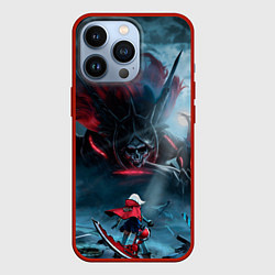 Чехол для iPhone 13 Pro God Eater, цвет: 3D-красный