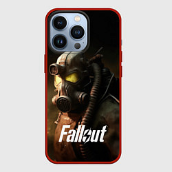 Чехол для iPhone 13 Pro Fallout game, цвет: 3D-красный