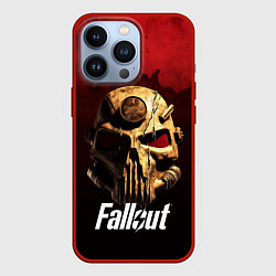 Чехол для iPhone 13 Pro Фалаут шлем от брони, цвет: 3D-красный
