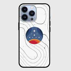 Чехол для iPhone 13 Pro Эмблема созвездия, цвет: 3D-черный