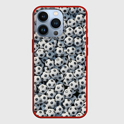 Чехол для iPhone 13 Pro Узор с мячиками, цвет: 3D-красный