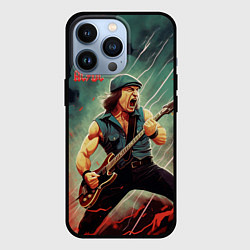 Чехол для iPhone 13 Pro AC DC rock, цвет: 3D-черный