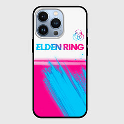 Чехол для iPhone 13 Pro Elden Ring neon gradient style: символ сверху, цвет: 3D-черный