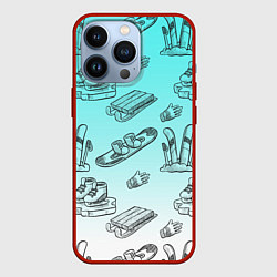 Чехол для iPhone 13 Pro Перезимуем, цвет: 3D-красный