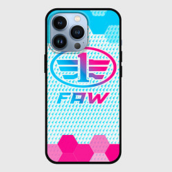 Чехол для iPhone 13 Pro FAW neon gradient style, цвет: 3D-черный