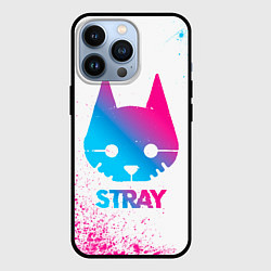 Чехол для iPhone 13 Pro Stray neon gradient style, цвет: 3D-черный